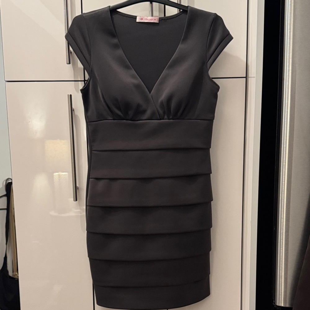 Black Tiered Mini Dress